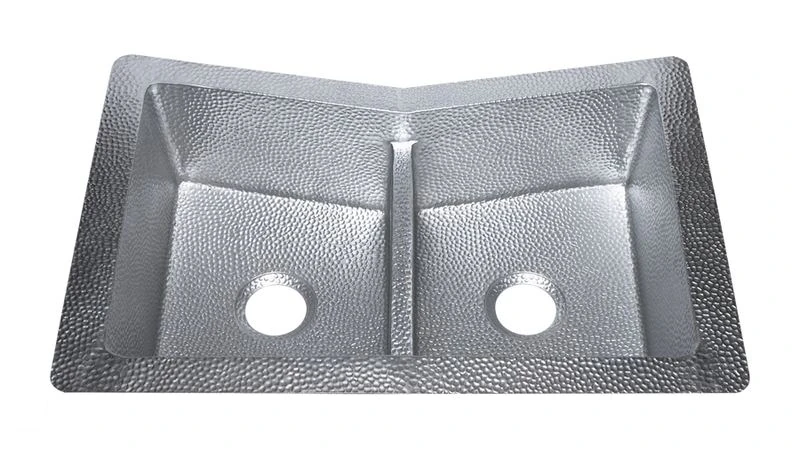 White Copper Kitchen Sink MZWCKS1553