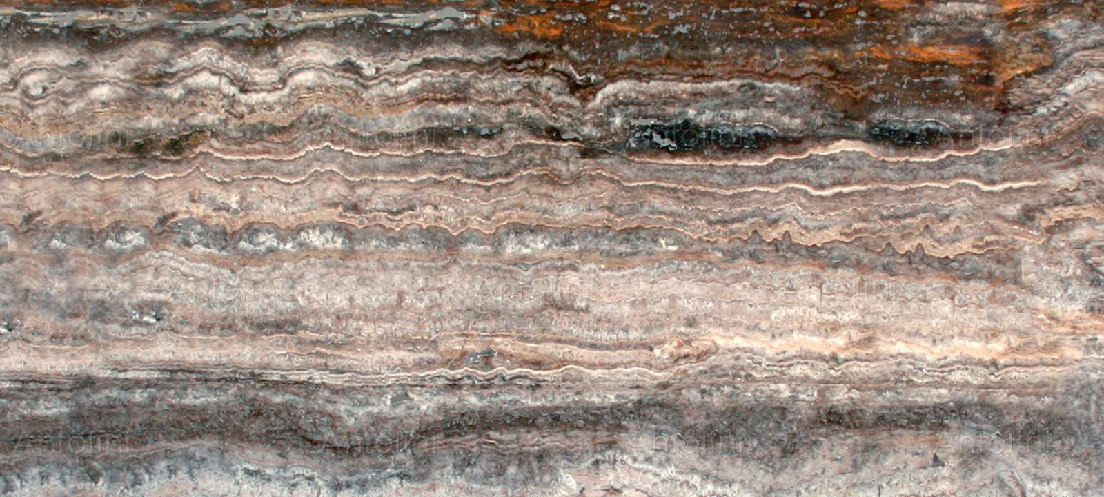 Travertino Brown And Silver